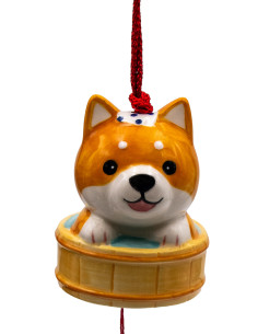 Japanese Furin wind Chime - Shiba Inu | Japan Primavera