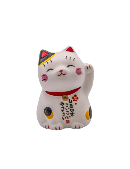 Maneki Neko Bianco, portafortuna Giapponese | Japan Primavera