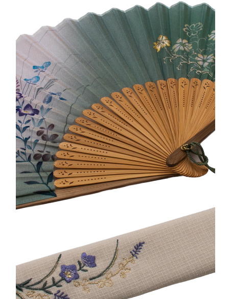 Sensu Japanese Traditional Fabric Folding Fan | Japan Primavera