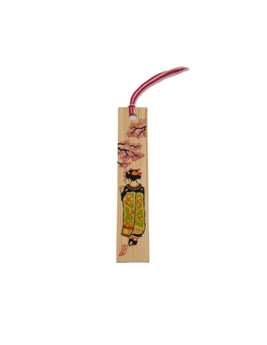 Segnalibro Giapponese in legno - Geisha | Japan Primavera