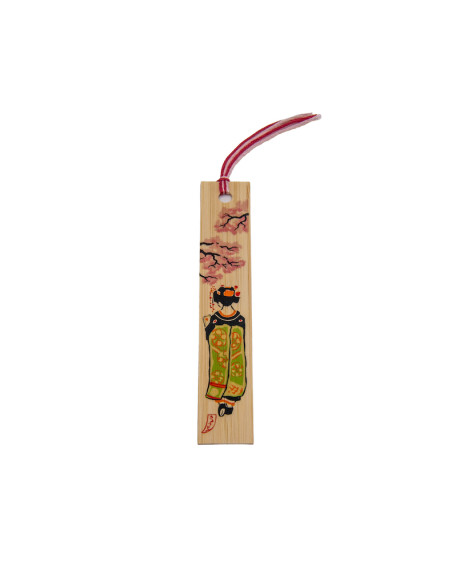 Segnalibro Giapponese in legno - Geisha | Japan Primavera