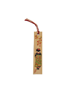 Segnalibro Giapponese in legno - Geisha | Japan Primavera