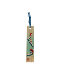 Japanese Wooden Bookmark - Fish | Japan Primavera