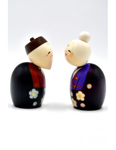 Japanese Kokeshi, decorative doll - Always Together (Tommoshiraga) | Japan Primavera