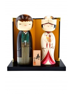 Japanese Kokeshi, decorative doll - Married forever (Towani) | Japan Primavera