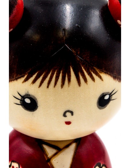 Kokeshi doll - Red Innocence (Osanago) | Japan Primavera
