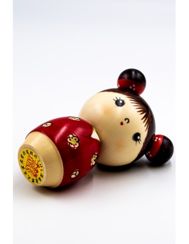 Kokeshi doll - Red Innocence (Osanago) | Japan Primavera