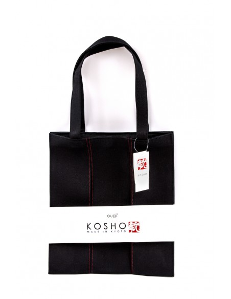 Handtasche Kosho Schwarz - Rot A | Japan Primavera