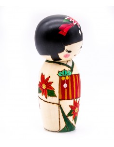 Kokeshi Giapponese, bambola decorativa - Natale (Kurisumasu) | Japan Primavera 2