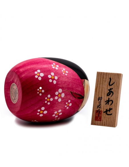 Kokeshi Giapponese, bambola decorativa - Felicità Rosa | Japan Primavera