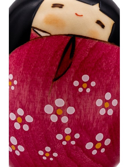 Kokeshi Giapponese, bambola decorativa - Felicità Rosa | Japan Primavera