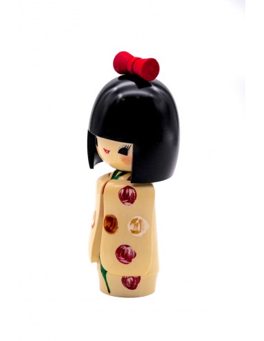 Kokeshi Giapponese, bambola decorativa - Signorina Bianca (Otomesode) | Japan Primavera