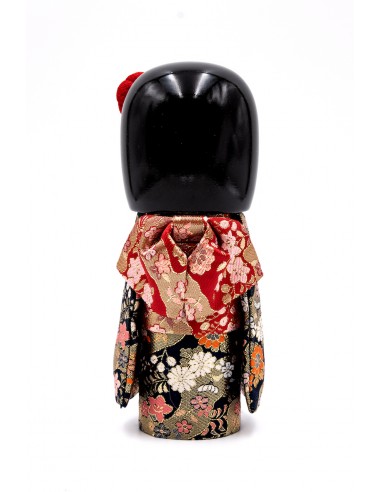 Kokeshi Giapponese, bambola decorativa - Kyo Bijin Blu Scuro Elegante | Japan Primavera