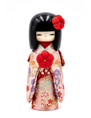 Japanese Kokeshi, decorative doll - Kyo Bijin Elegant Pink (S) | Japan Primavera