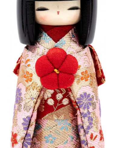 Japanese Kokeshi, decorative doll - Kyo Bijin Elegant Pink (S) | Japan Primavera