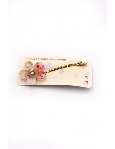 Hair clip in plastic and silk | Japan Primavera