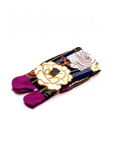Japanische Socken Tabi (Großer Zeh) - Weiße Pfingstrose | Japan Primavera