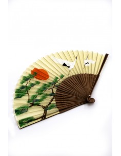 Sensu Fabric Fan - Heron | Japan Primavera
