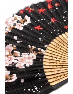 Sensu Traditional Japanese Fabric Fan - Sakura and Momiji | Japan Primavera 2