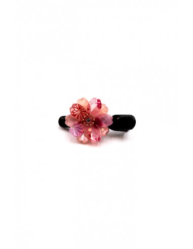 Hair clip in plastic and silk - Cherry Blossom | Japan Primavera