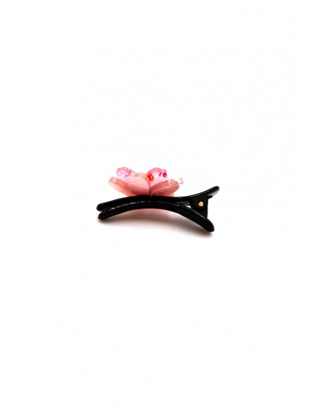 Hair clip in plastic and silk - Cherry Blossom | Japan Primavera