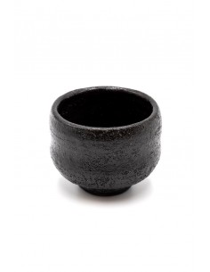 Sake-Becher - schwarz Fukuakuroraku - Shizen (Natural) | Japan Primavera