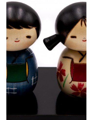 Kokeshi puppe - Beste Freunde (Nakayoshi-Set) | Japan Primavera