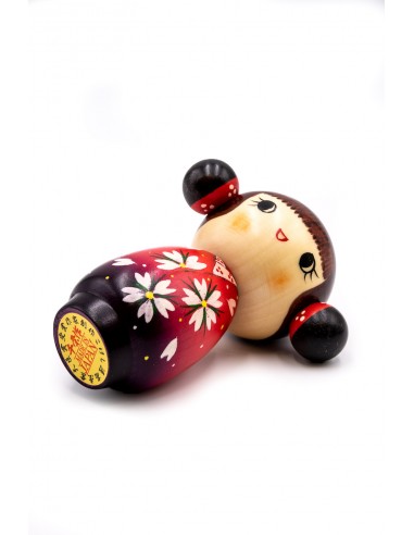 Japanische Kokeshi, dekorative Puppe - Gelassenheit  (Uraraka - Odango) | Japan Primavera