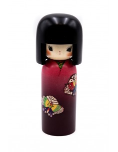 Kokeshi Giapponese, bambola decorativa - Danza delle Farfalle (Tyoh no Mai) | Japan Primavera