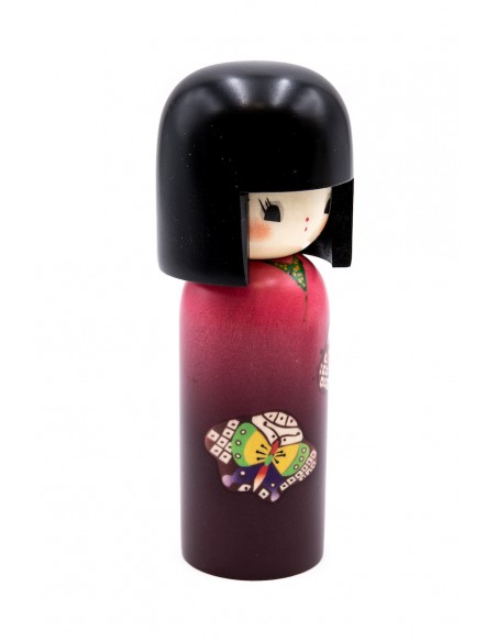 Japanische Kokeshi, dekorative Puppe - Tanz der Schmetterlinge (Tyoh no Mai) | Japan Primavera