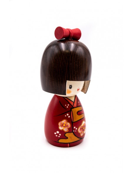 Kokeshi Giapponese, bambola decorativa - Bellezza dei Fiori di Prugno (Umekomachi) | Japan Primavera