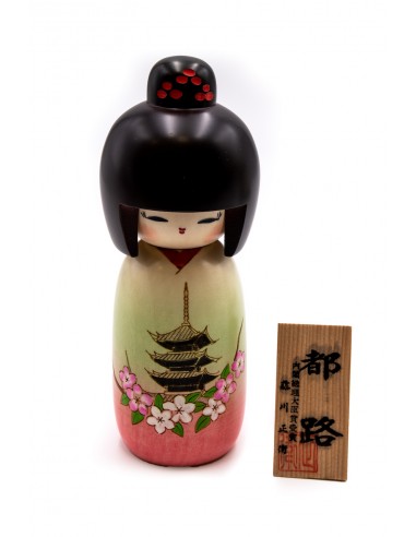Kokeshi Giapponese, bambola decorativa - Miyakoji | Japan Primavera