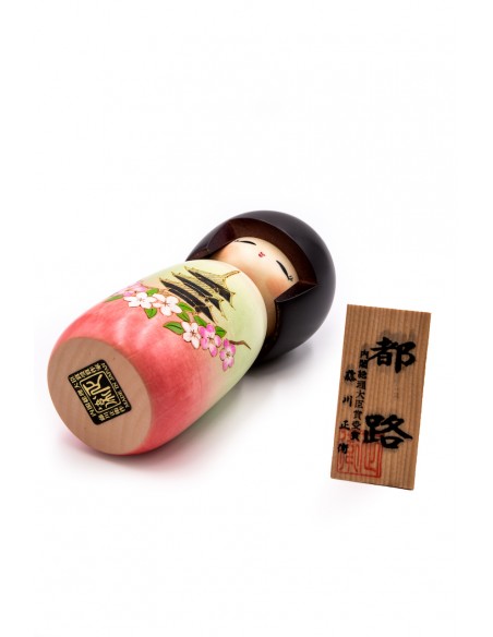 Kokeshi Giapponese, bambola decorativa - Miyakoji | Japan Primavera