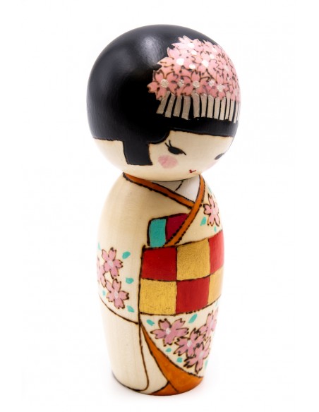 Kokeshi Giapponese, bambola decorativa - Principessa (Himesama) | Japan Primavera