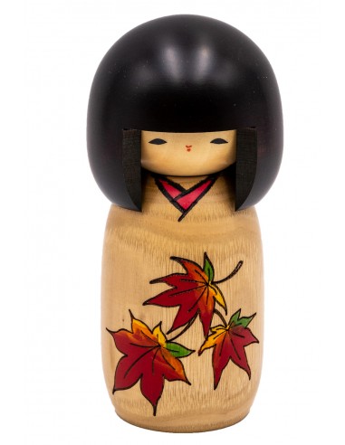 Kokeshi Giapponese, bambola decorativa - Storia dei Fiori (Hanamonogatari Momiji) | Japan Primavera