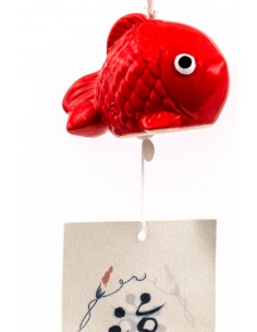 Japanisches Furin Windspiel - Roter Fisch | Japan Primavera 2