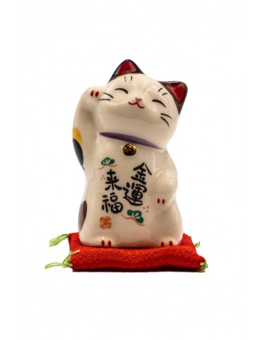 Maneki Neko Calico, portafortuna Giapponese - zampa destra alzata