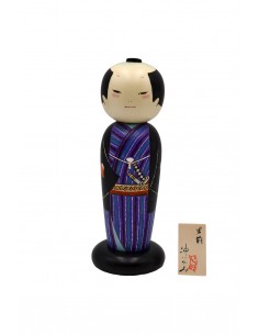 Japanese Kokeshi, decorative doll - Gentlemen Blue | Japan Primavera