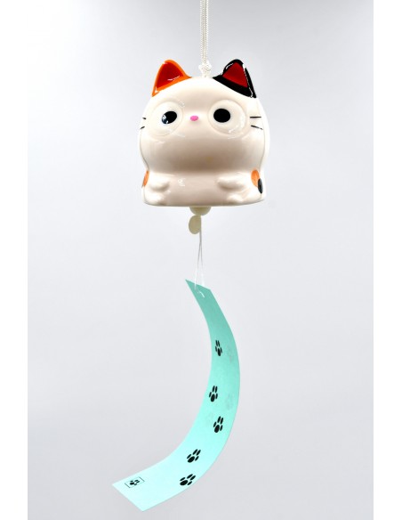 Campanello al vento Furin Giapponese - Gatto Calico | Japan Primavera