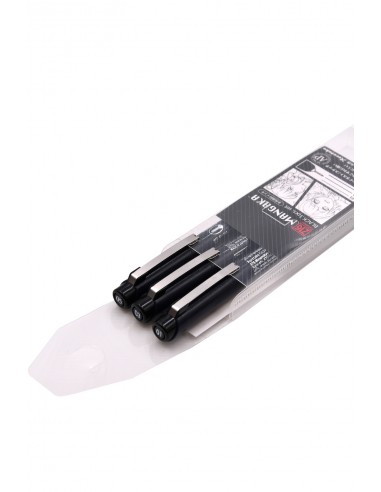 Kuretake Japanese Manga Pen Black - pack of 3 pens with tips of various sizes