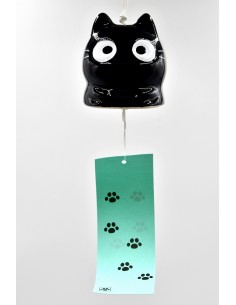 Campanello al vento Furin Giapponese - Gatto Nero | Japan Primavera