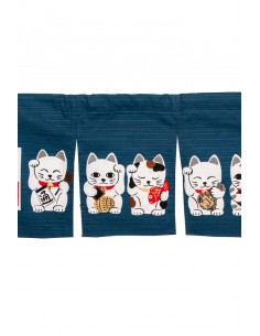 Japanese Noren Curtain (の れ ん) - Maneki Neko 2
