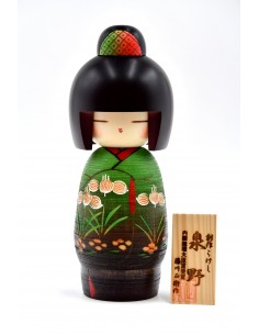 Japanische Kokeshi, dekorative Puppe - Schöner Brunnen S (Izumino) | Japan Primavera