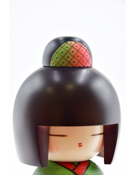 Japanische Kokeshi, dekorative Puppe - Schöner Brunnen S (Izumino) | Japan Primavera