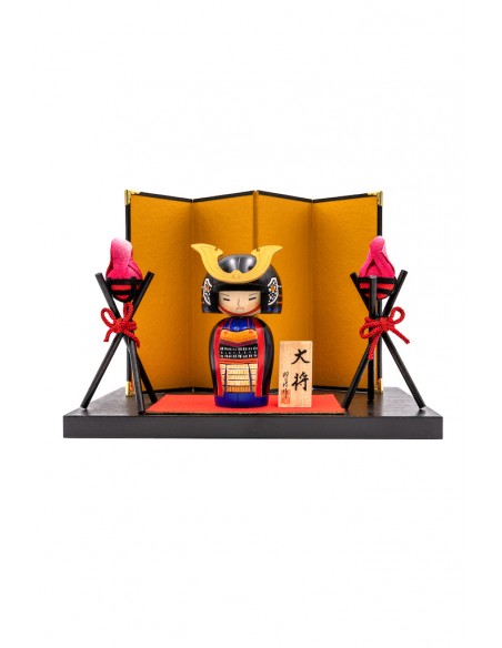 Japanische Kokeshi, dekorative Puppe - Der General (Taisho) | Japan Primavera