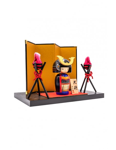 Kokeshi Giapponese, bambola decorativa - Generale (Taisho) | Japan Primavera