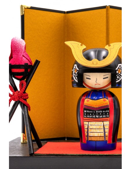 Japanische Kokeshi, dekorative Puppe - Der General (Taisho) | Japan Primavera