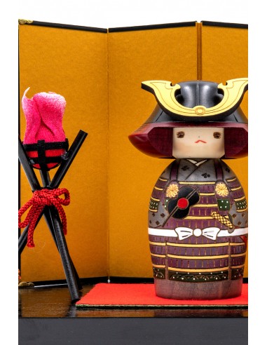 Kokeshi Giapponese, bambola decorativa - Giovane Guerriero (Wakamusha) | Japan Primavera