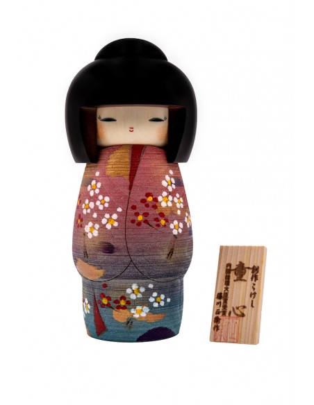 Kokeshi Giapponese, bambola decorativa - Cuore di bambino S (Doushin) | Japan Primavera