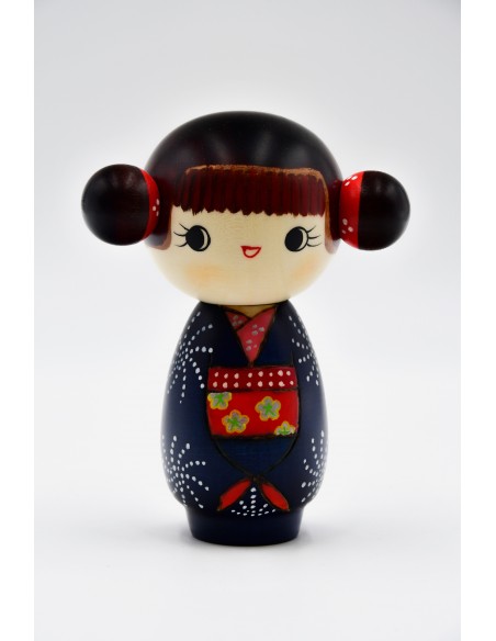 Kokeshi Giapponese, bambola decorativa - Buon Umore (Gokigen) | Japan Primavera